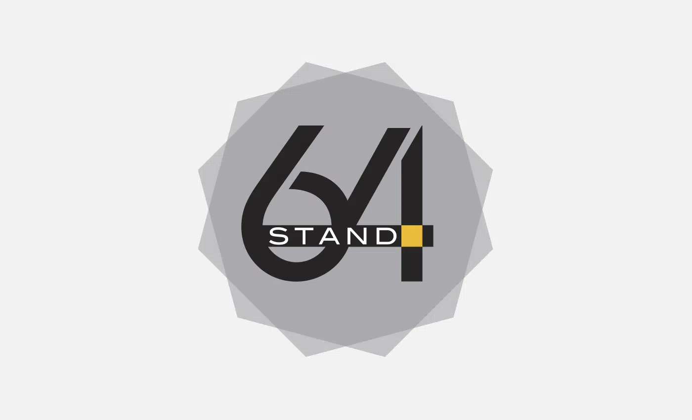 Logo et identité graphique Stand 64 — Blue Room Studio La Réunion